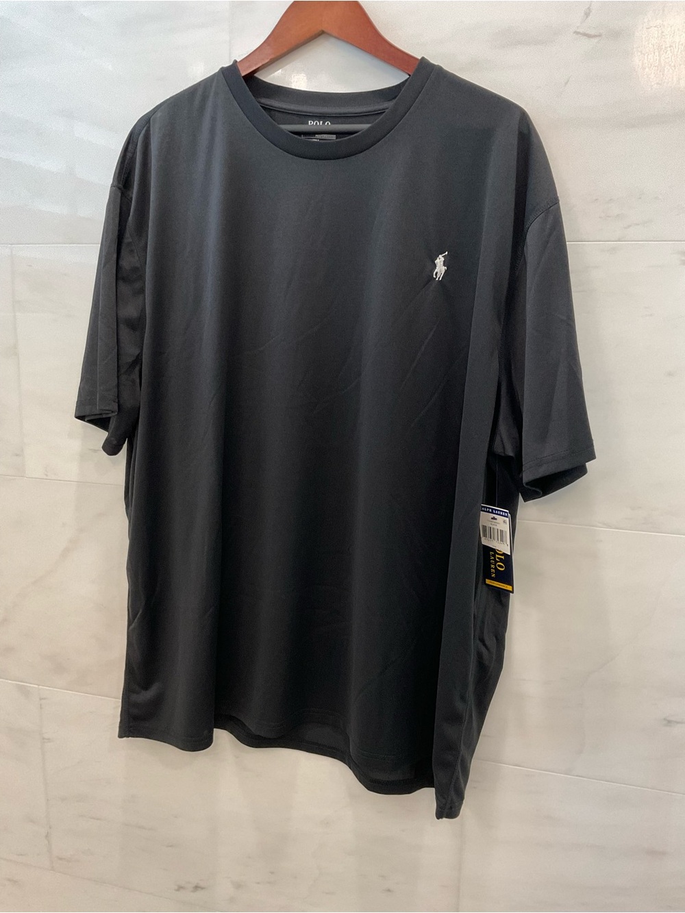 NWT POLO Ralph Lauren Big & Tall BLACK Performance Short Sleeve T Shirt 3XB -R62